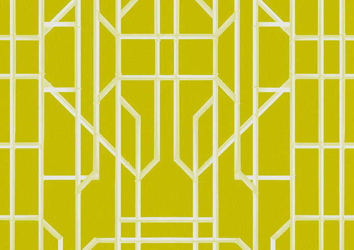 Bamboo Brights, Chartreuse - Roman Blind - Image 7